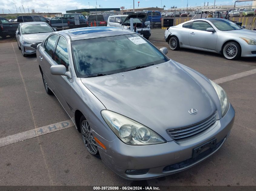 2004 Lexus Es 330 VIN: JTHBA30G345039564 Lot: 39725098