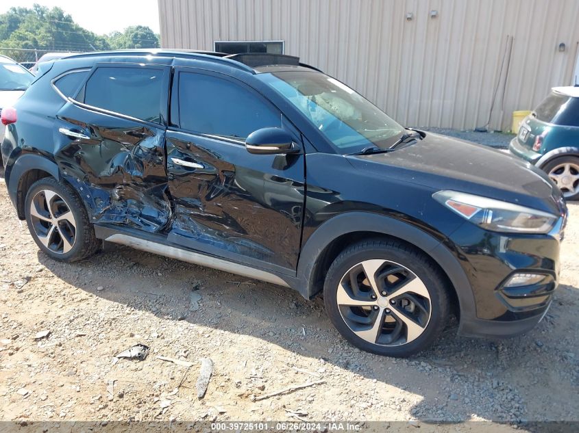 2017 Hyundai Tucson Limited/Sport And Eco/Se VIN: KM8J33A25HU296548 Lot: 39725101