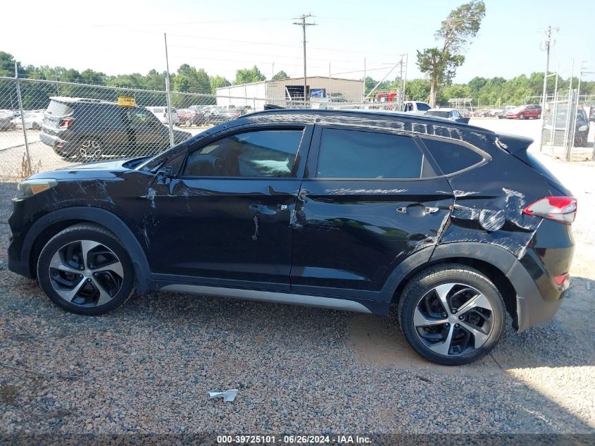 2017 Hyundai Tucson Limited/Sport And Eco/Se VIN: KM8J33A25HU296548 Lot: 39725101