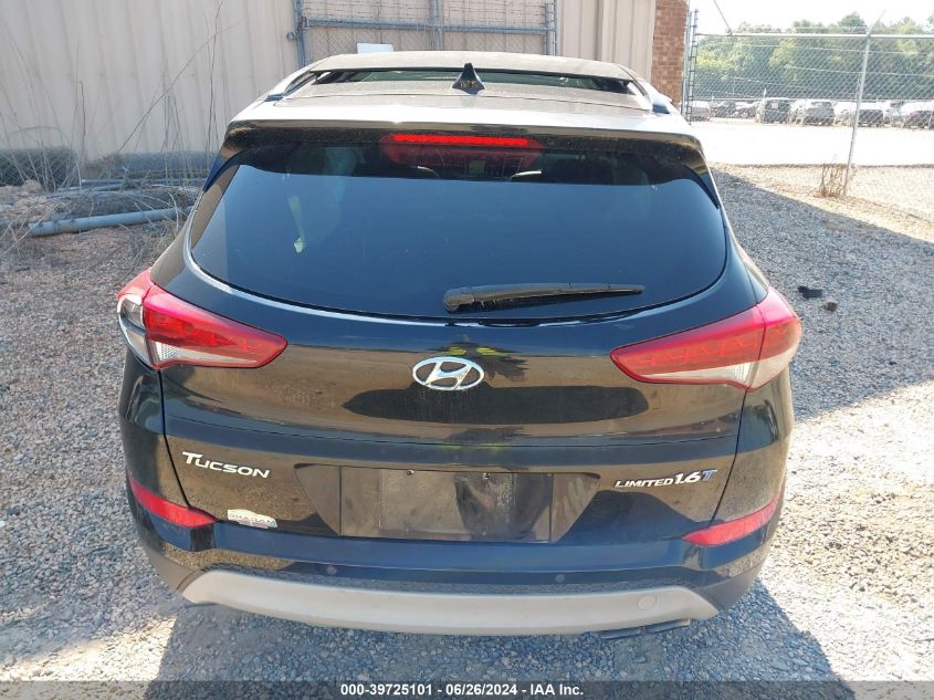 2017 Hyundai Tucson Limited/Sport And Eco/Se VIN: KM8J33A25HU296548 Lot: 39725101
