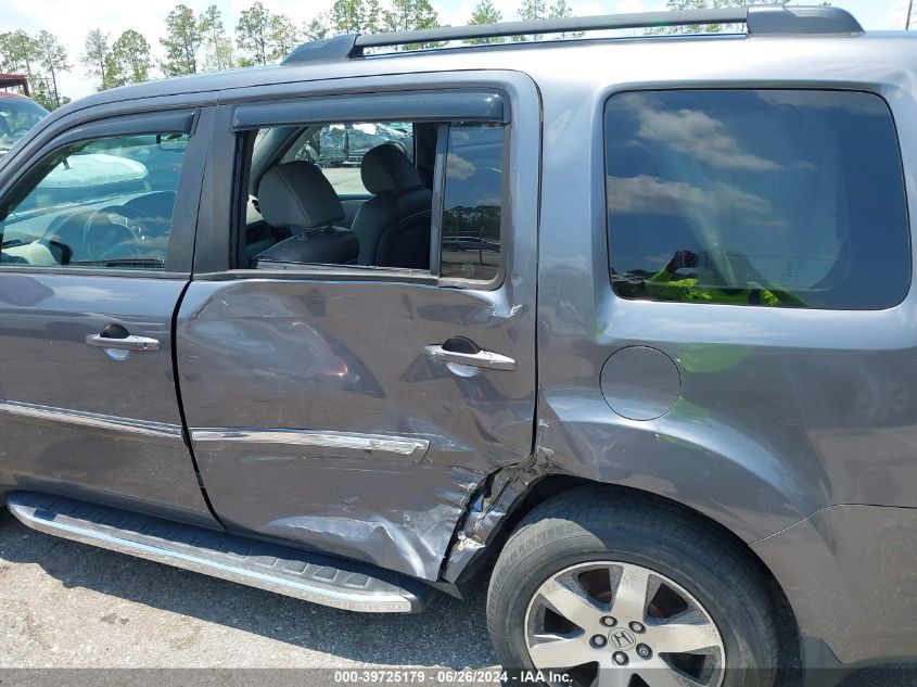 2014 Honda Pilot Touring VIN: 5FNYF4H93EB050489 Lot: 39725179