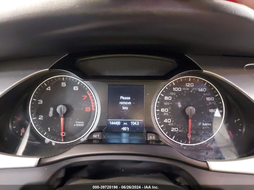 2012 Audi A4 2.0T Premium VIN: WAUFFAFL3CN011238 Lot: 39725198