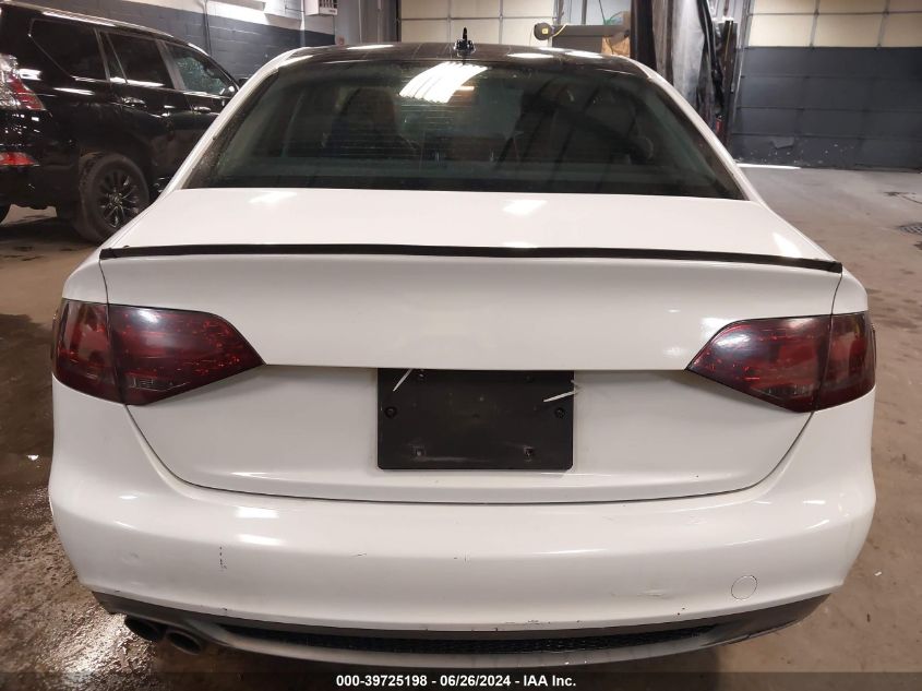 2012 Audi A4 2.0T Premium VIN: WAUFFAFL3CN011238 Lot: 39725198