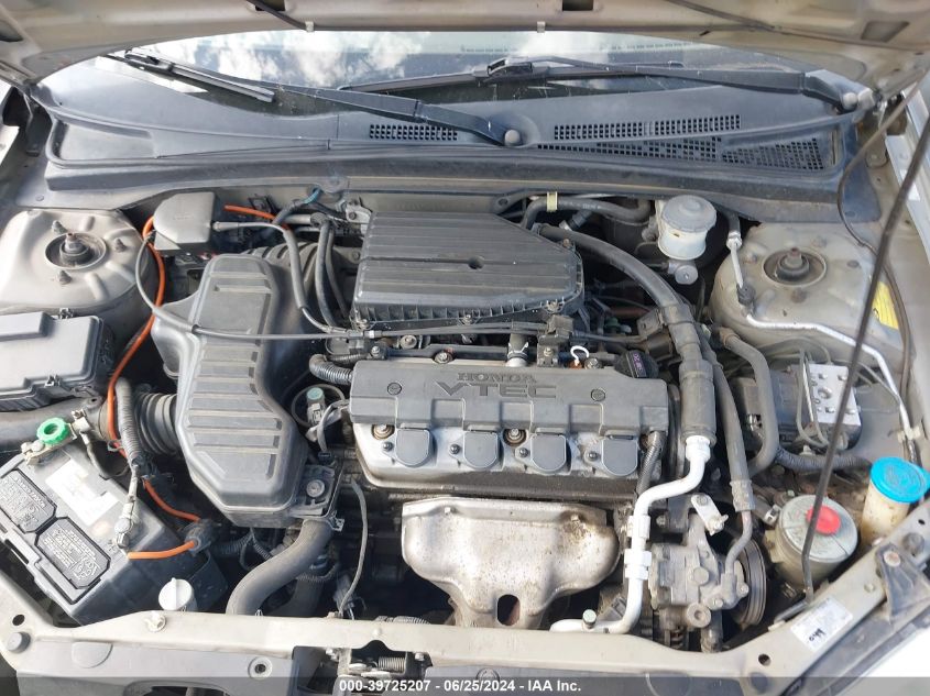 2003 Honda Civic Ex VIN: 2HGES26743H604765 Lot: 39725207