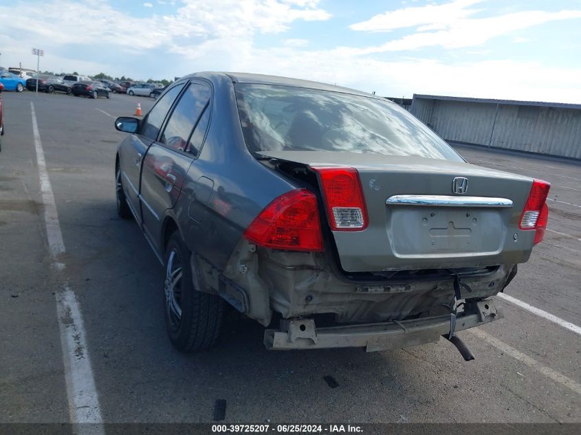 2003 Honda Civic Ex VIN: 2HGES26743H604765 Lot: 39725207