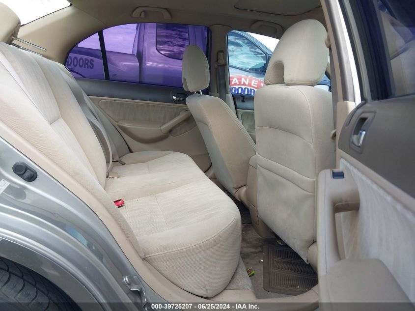 2003 Honda Civic Ex VIN: 2HGES26743H604765 Lot: 39725207