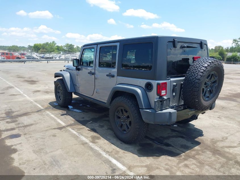 2017 Jeep Wrangler Unlimited Willy Wheeler 4X4 VIN: 1C4HJWDG1HL655627 Lot: 39725214