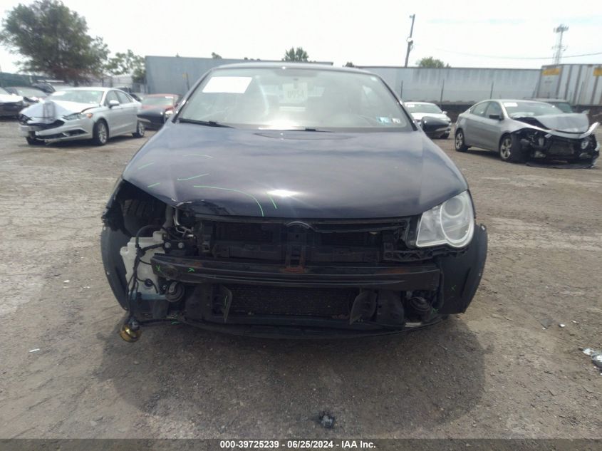 2010 Volkswagen Eos Komfort VIN: WVWBA7AH3AV023828 Lot: 39725239
