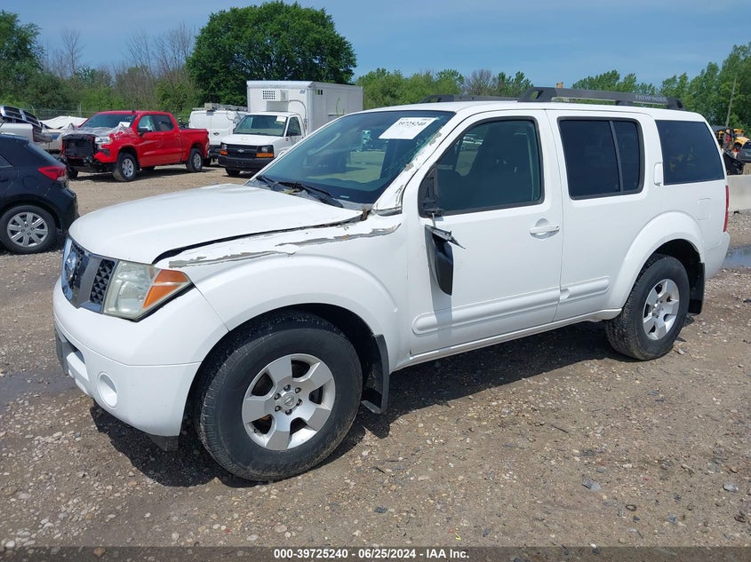 2007 Nissan Pathfinder Le/Se/Xe VIN: 5N1AR18UX7C612735 Lot: 39725240