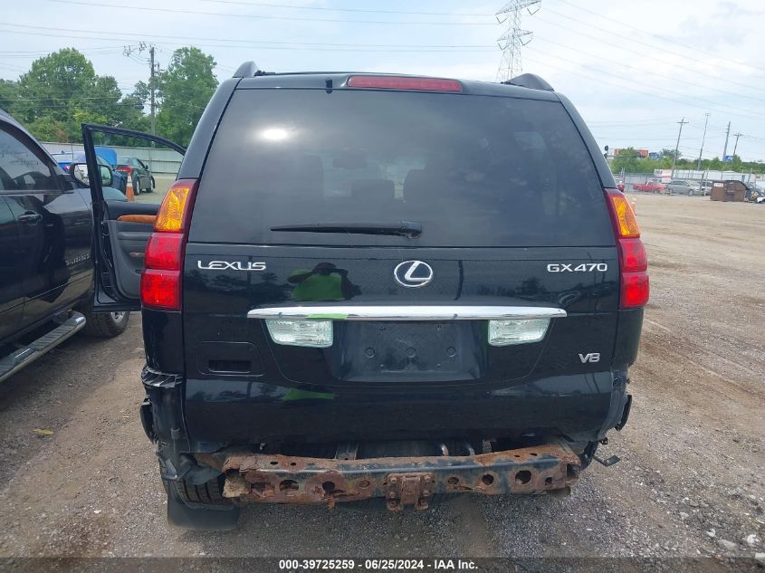 2003 Lexus Gx 470 VIN: JTJBT20X230022527 Lot: 39725259