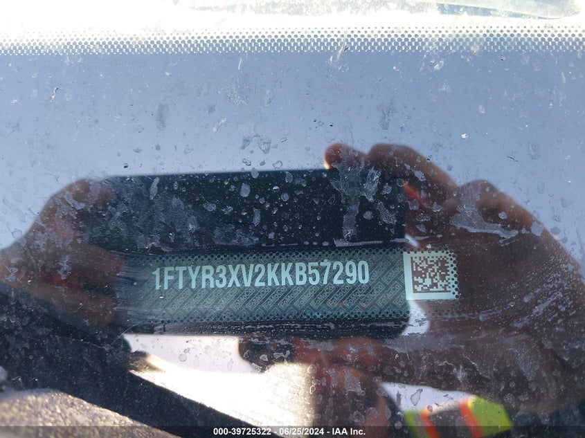 VIN 1FTYR3XV2KKB57290 2019 FORD TRANSIT-250