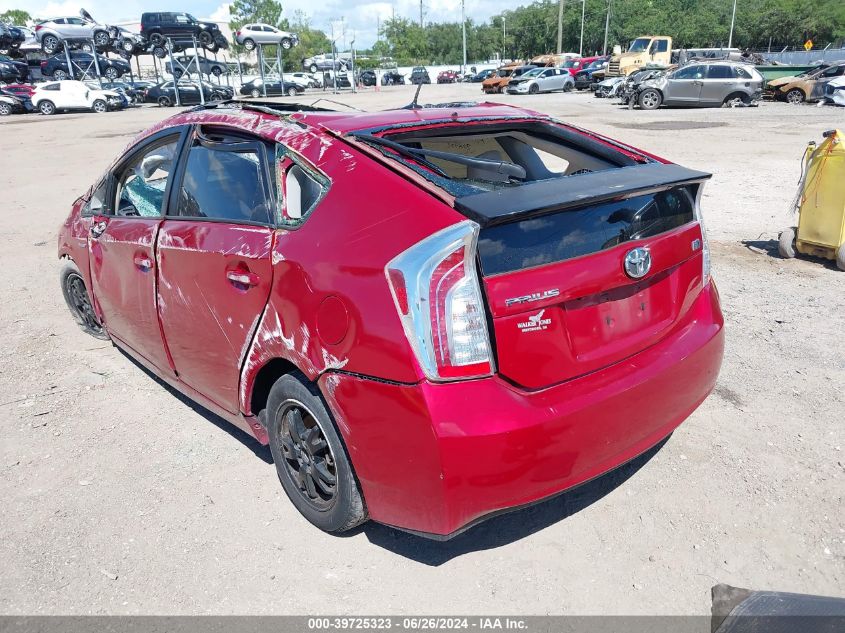 2013 Toyota Prius Three VIN: JTDKN3DU6D1702932 Lot: 39725323