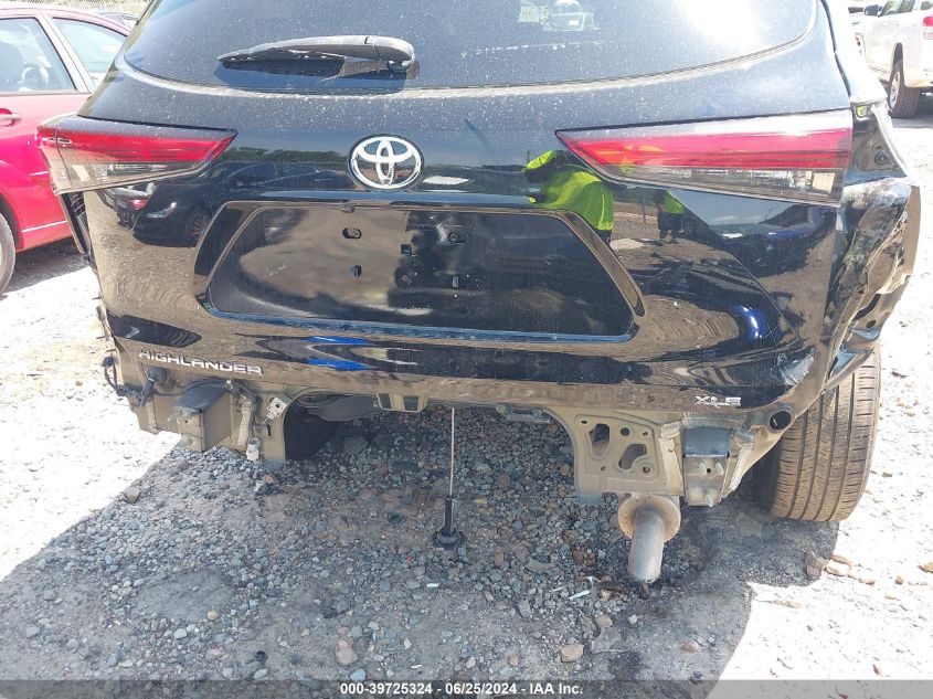 2021 Toyota Highlander Xle VIN: 5TDGZRAH4MS516152 Lot: 39725324