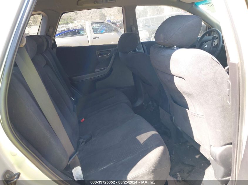 2004 Nissan Murano Sl/Se VIN: JN8AZ08T94W227168 Lot: 39725352