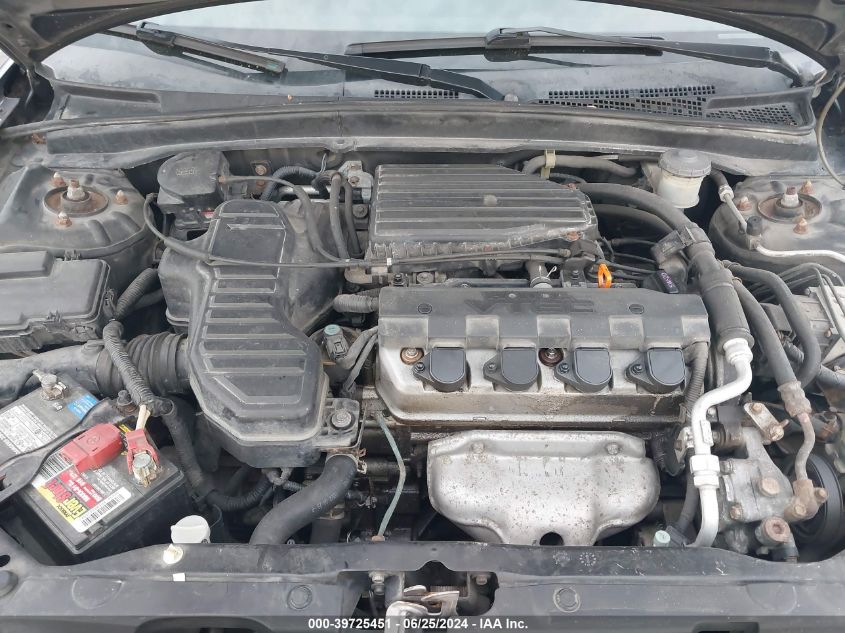 2003 Honda Civic Ex VIN: 2HGES26713H589304 Lot: 39725451