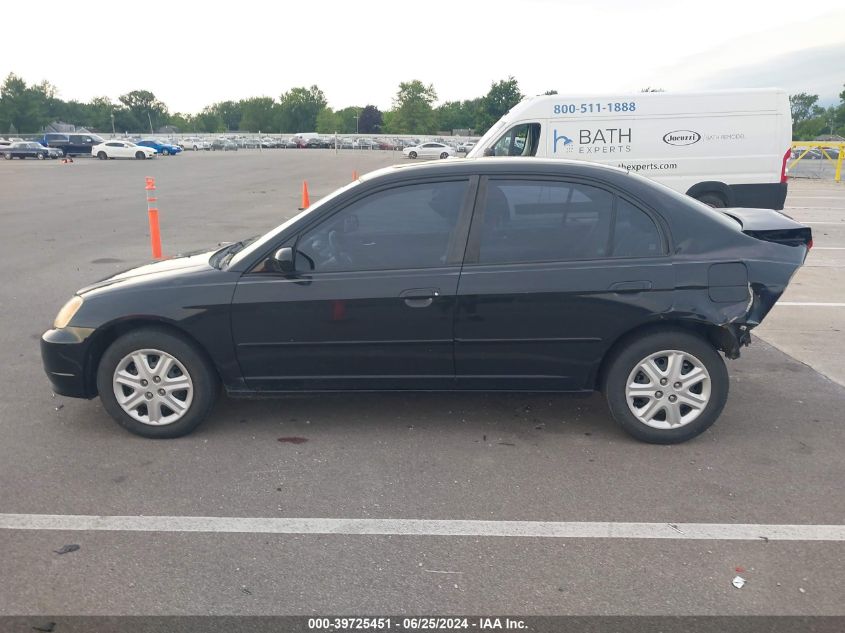 2003 Honda Civic Ex VIN: 2HGES26713H589304 Lot: 39725451