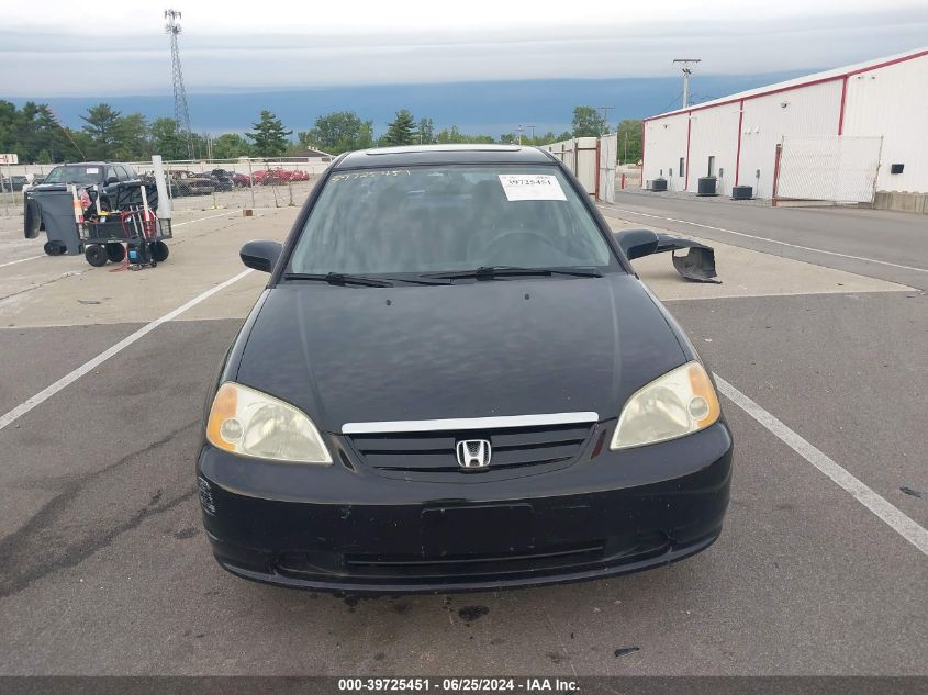 2003 Honda Civic Ex VIN: 2HGES26713H589304 Lot: 39725451