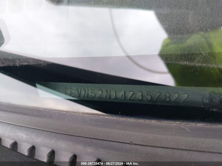 2004 Toyota Tacoma S-Runner VIN: 5TEVN52N14Z357822 Lot: 39725474