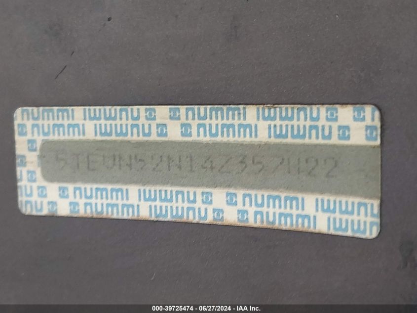 2004 Toyota Tacoma S-Runner VIN: 5TEVN52N14Z357822 Lot: 39725474