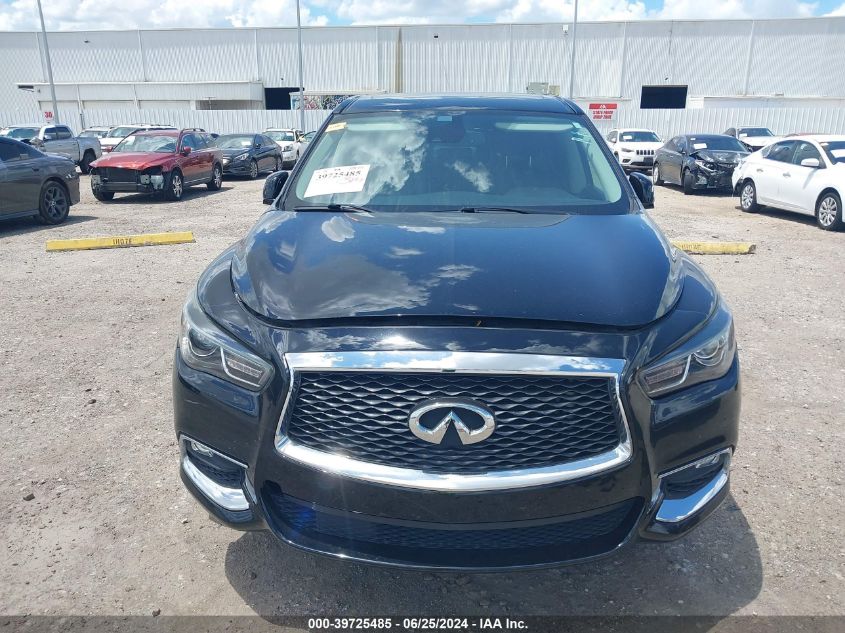 2019 Infiniti Qx60 Pure VIN: 5N1DL0MN0KC529475 Lot: 39725485