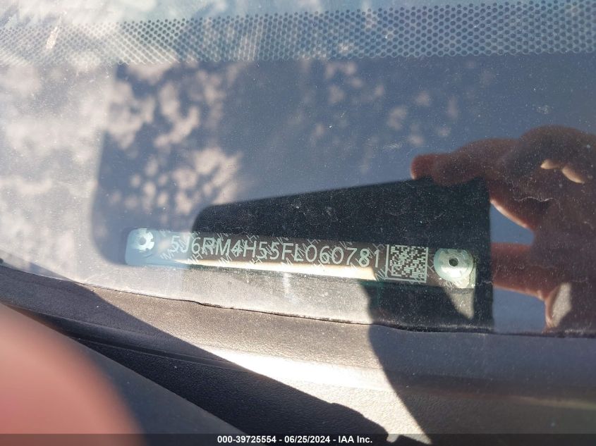 2015 Honda Cr-V Ex VIN: 5J6RM4H55FL060781 Lot: 39725554