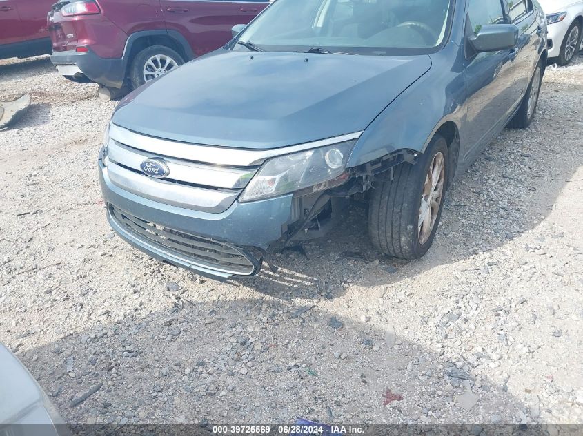 2012 Ford Fusion Se VIN: 3FAHP0HA2CR407355 Lot: 39725569