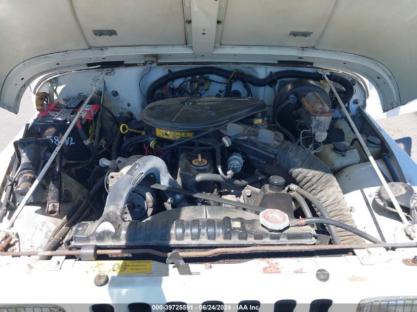 1989 Jeep Wrangler / Yj VIN: 2J4FY29TXKJ133510 Lot: 39725591