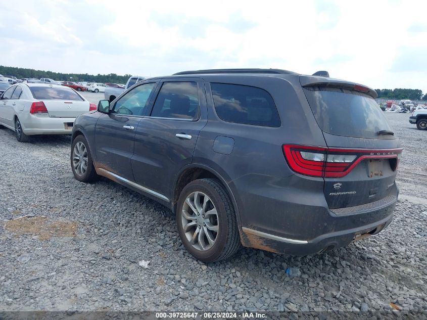 2017 Dodge Durango Citadel Anodized Platinum Rwd VIN: 1C4RDHEG7HC672308 Lot: 39725647