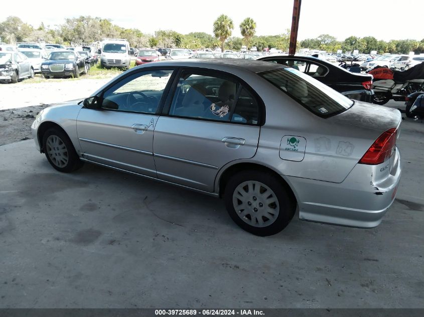 JHMES16555S005150 | 2005 HONDA CIVIC