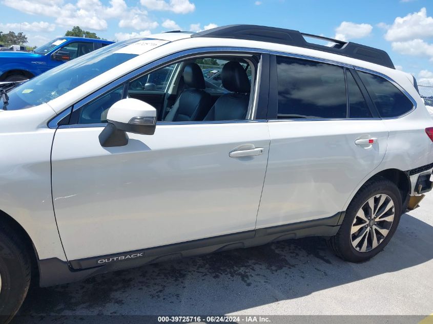 2015 SUBARU OUTBACK 2.5I LIMITED - 4S4BSALCXF3277692