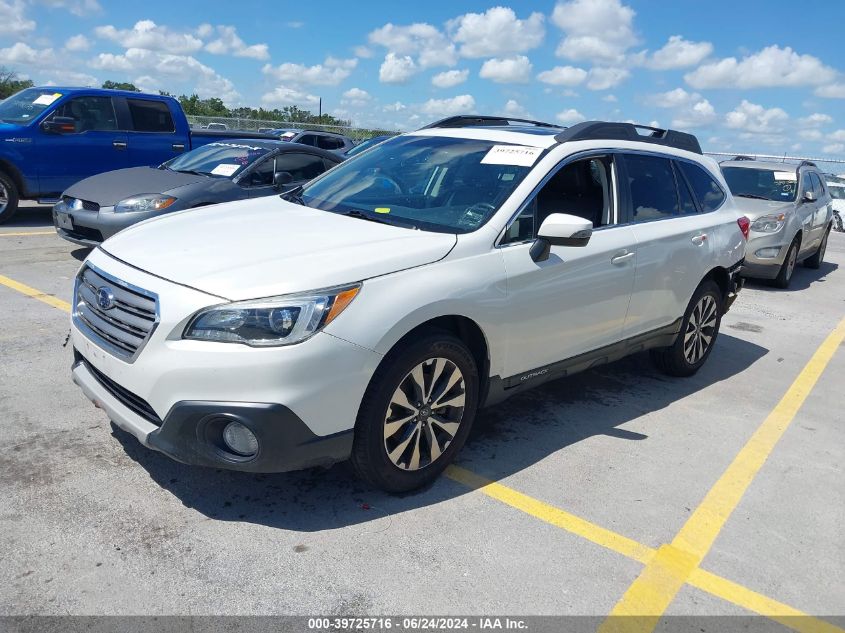 2015 SUBARU OUTBACK 2.5I LIMITED - 4S4BSALCXF3277692