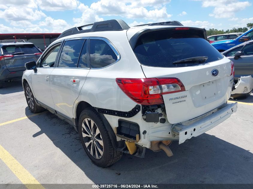 2015 Subaru Outback 2.5I Limited VIN: 4S4BSALCXF3277692 Lot: 39725716