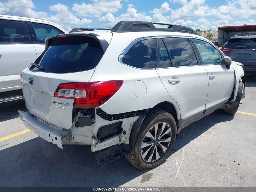 2015 Subaru Outback 2.5I Limited VIN: 4S4BSALCXF3277692 Lot: 39725716