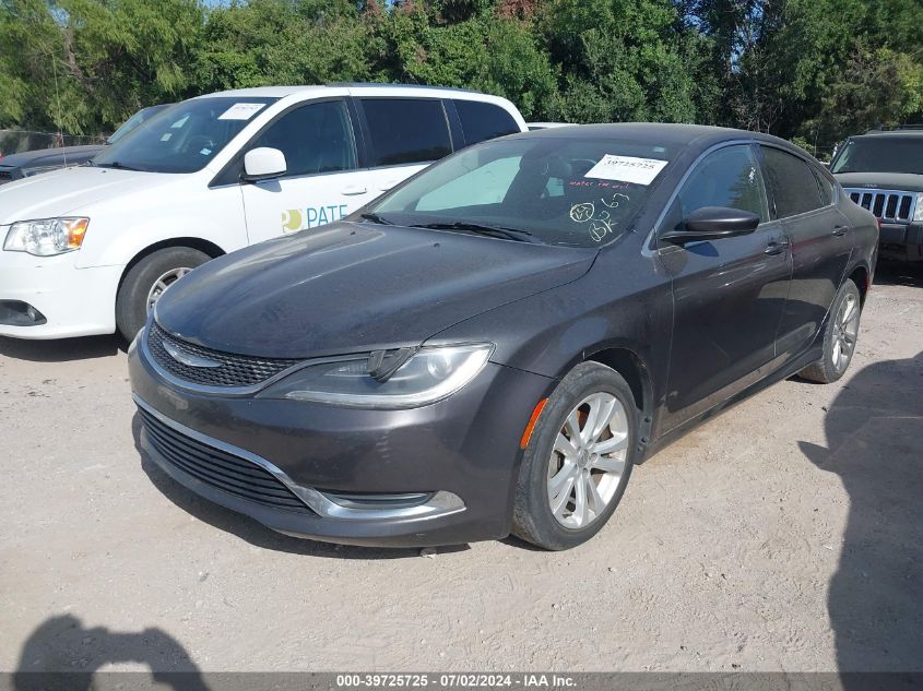 2015 Chrysler 200 Limited VIN: 1C3CCCAB5FN595935 Lot: 39725725