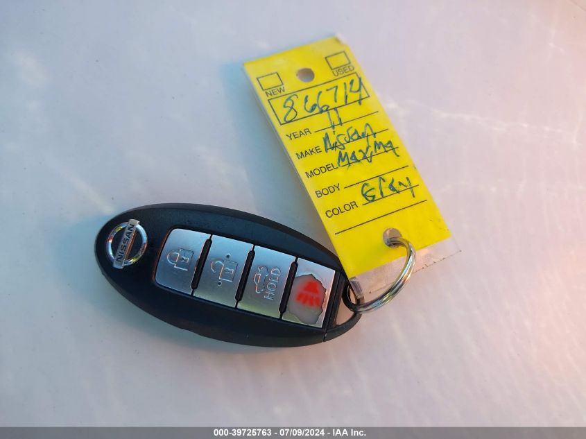 2011 Nissan Maxima 3.5 S VIN: 1N4AA5AP3BC866714 Lot: 39725763