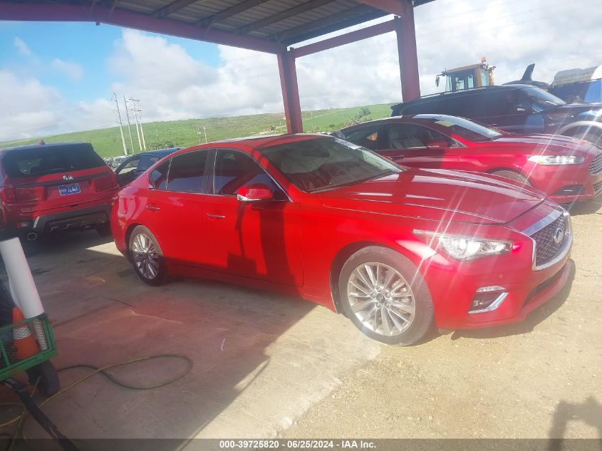 2021 Infiniti Q50 VIN: JN1EVBP3MM704477 Lot: 39725820