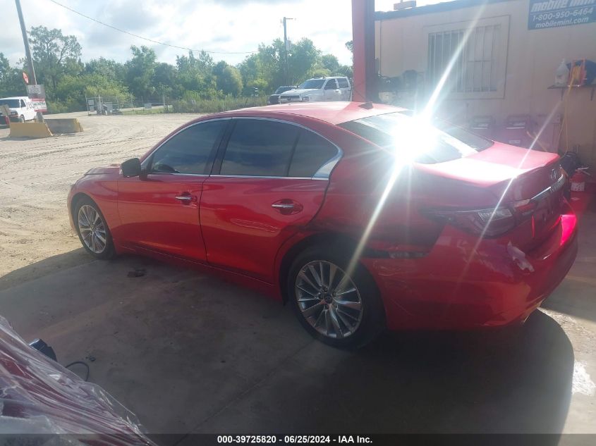2021 Infiniti Q50 VIN: JN1EVBP3MM704477 Lot: 39725820