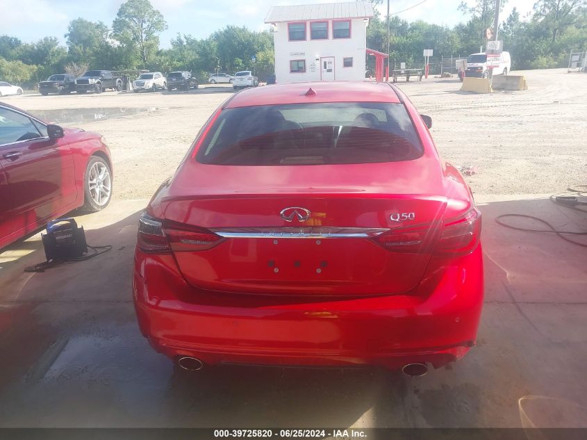 2021 Infiniti Q50 VIN: JN1EVBP3MM704477 Lot: 39725820
