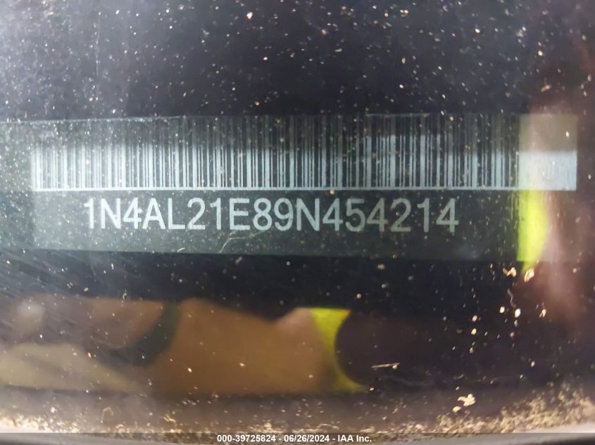 2009 Nissan Altima 2.5 S VIN: 1N4AL21E89N454214 Lot: 39725824