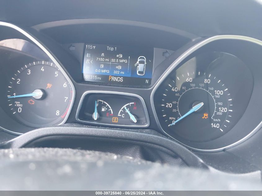 2016 Ford Focus Titanium VIN: 1FADP3N28GL332615 Lot: 39725840