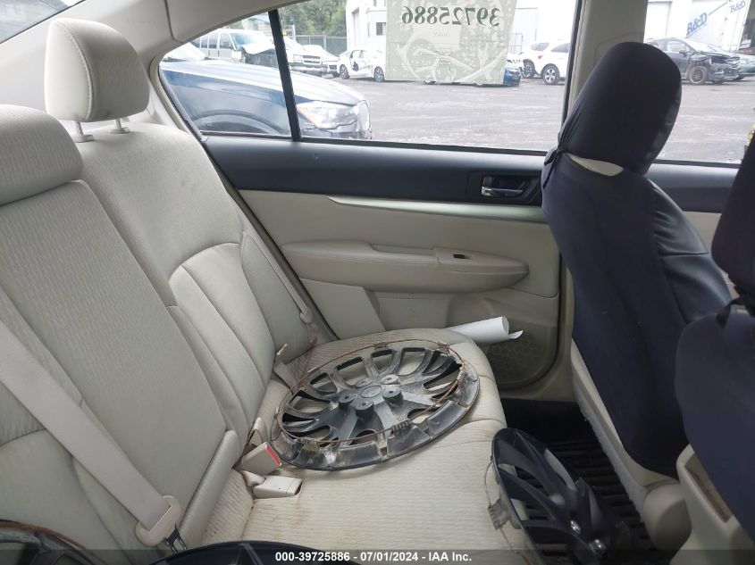 2010 Subaru Legacy 2.5I VIN: 4S3BMBA69A3237775 Lot: 39725886