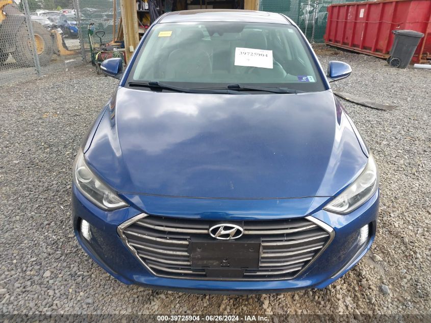 2018 Hyundai Elantra Limited VIN: 5NPD84LF0JH288768 Lot: 39725904