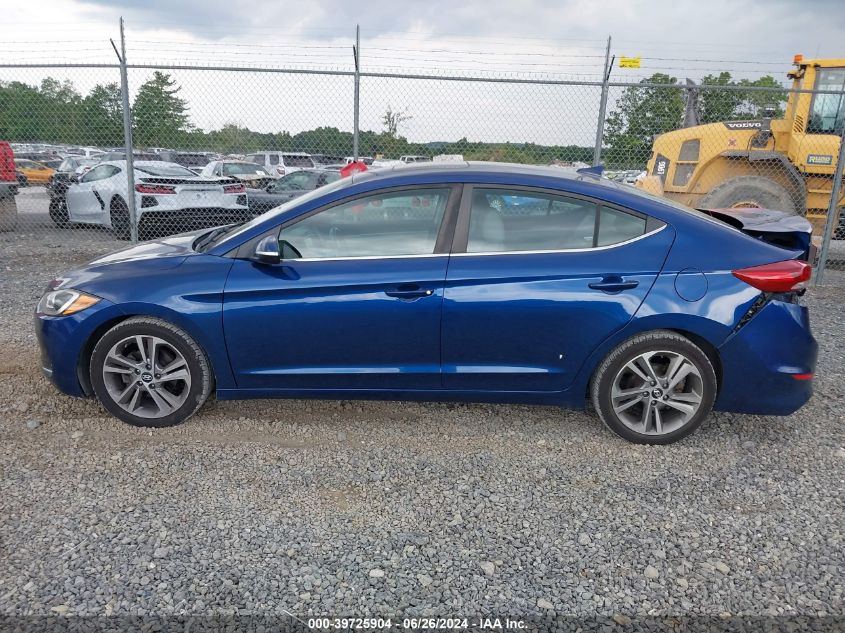 2018 Hyundai Elantra Limited VIN: 5NPD84LF0JH288768 Lot: 39725904