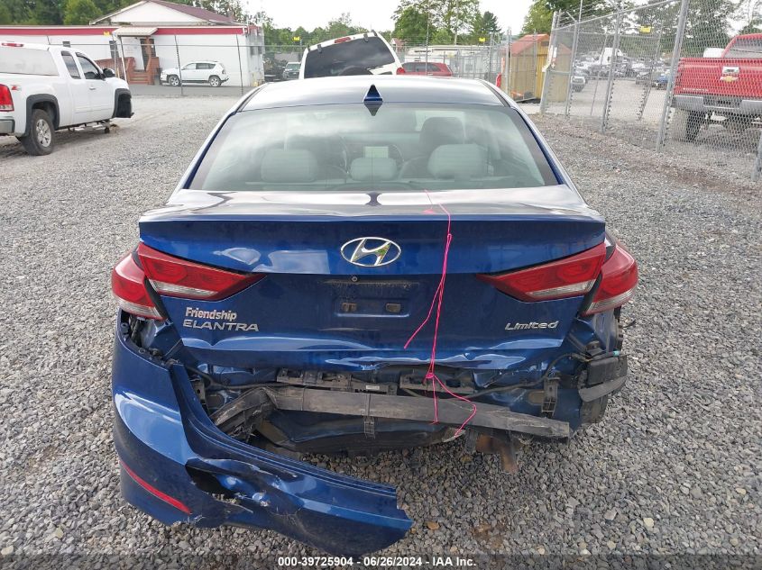 2018 Hyundai Elantra Limited VIN: 5NPD84LF0JH288768 Lot: 39725904