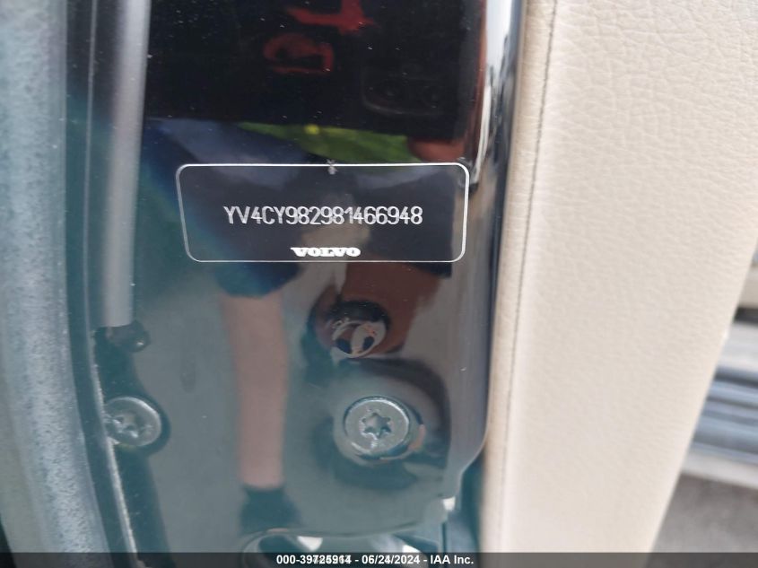 2008 Volvo Xc90 3.2 VIN: YV4CY982981466948 Lot: 39725914