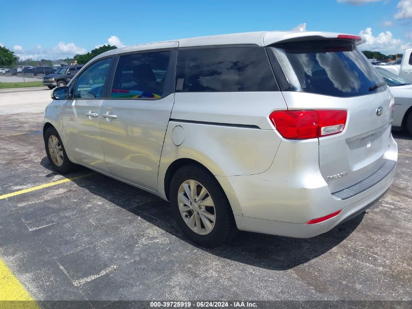 2017 Kia Sedona Lx VIN: KNDMB5C15H6224399 Lot: 39725919