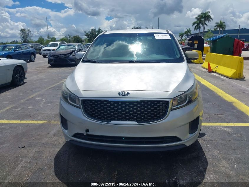 2017 Kia Sedona Lx VIN: KNDMB5C15H6224399 Lot: 39725919