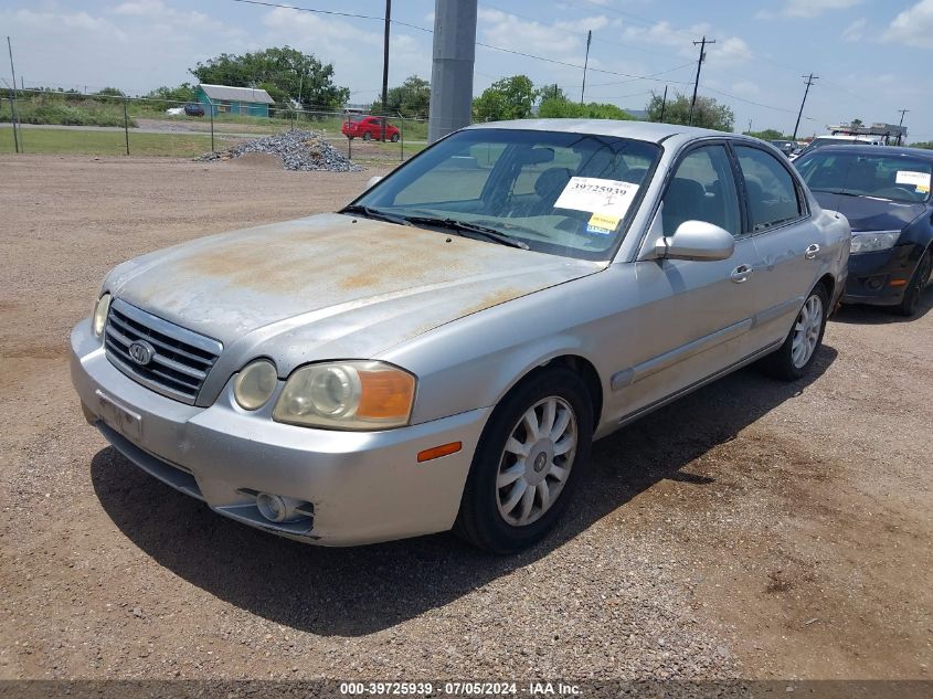 2004 Kia Optima Ex V6/Lx V6 VIN: KNAGD128045271058 Lot: 39725939