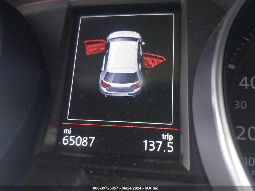 2019 VOLKSWAGEN GOLF GTI 2.0T AUTOBAHN/2.0T RABBIT EDITION/2.0T S/2.0T SE - 3VW5T7AU0KM037246