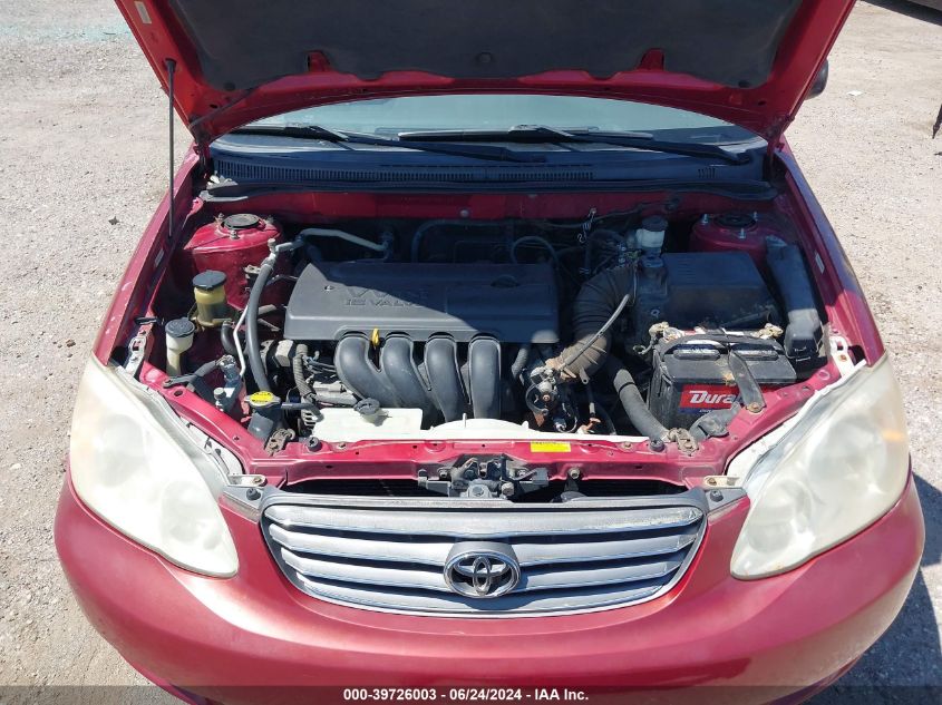 2004 Toyota Corolla Ce VIN: JTDBR32E242028109 Lot: 39726003